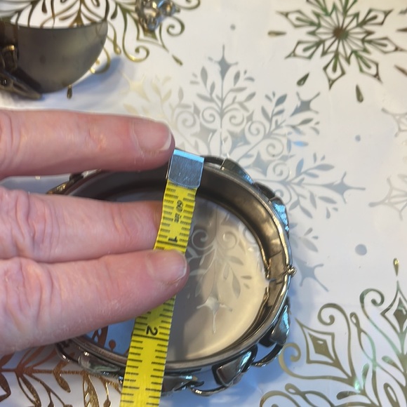 Old Flea Market silver locks down with chain and push button mechanism 48grams - Picture 8 of 10